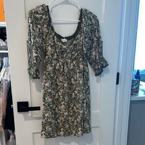 Sadie & Sage Floral Green Dress